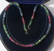 Superbe collier saphir rubis