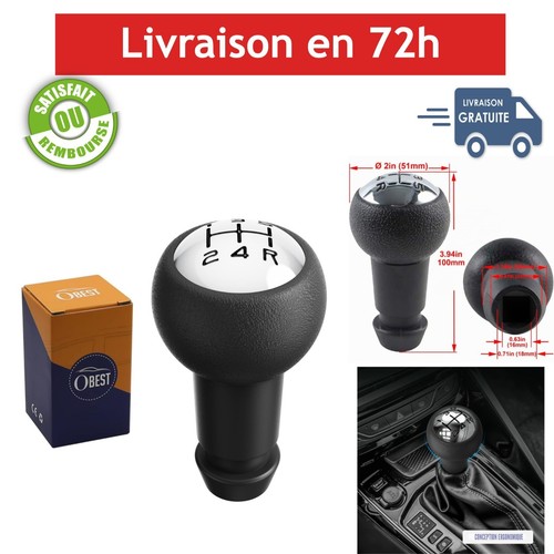 Pommeau vitesse obest noir - de,