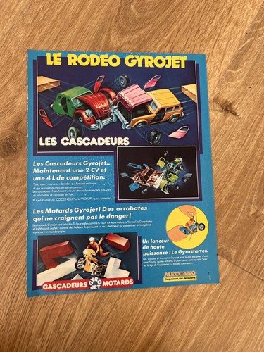 Publicite papier 1978 meccano - papier,