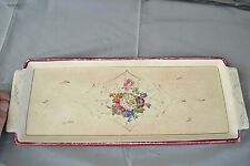 Beau plat à cake ou bûche ancien en céramique signé ARDY