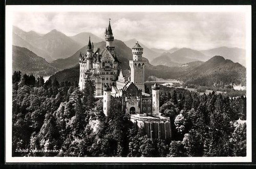 Carte postale neuschwanstein - postale,