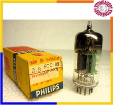 Vintage ECC83/12AX7 Philips, mC1 long plates 1958, NOS, fine testing, balanced.