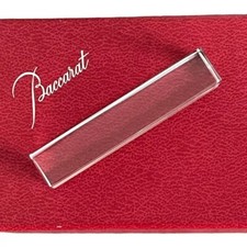 BACCARAT porte-couteau carré en cristal signé estampillé - Réassort 8 cm