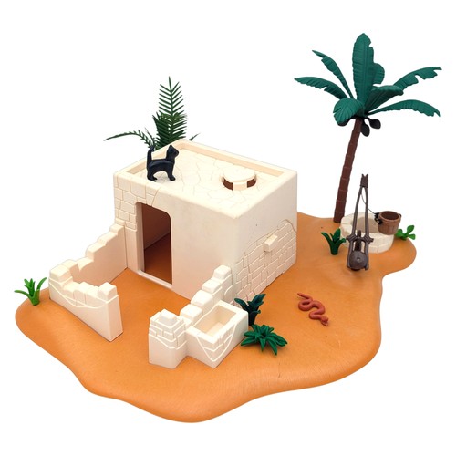 Playmobil base désert maison