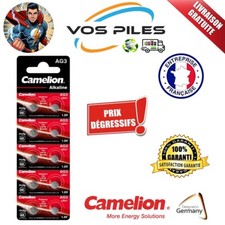Piles AG3 LR41 LR736 192 392 G3 SR41 SR41SW Alcaline 1,5V 28 mAh Camelion