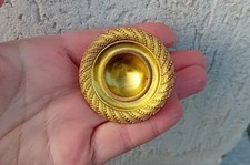 ANCIENNE POIGNÉE DE MEUBLE bouton, bronze ou laiton Style EMPIRE D=4,9 cm  N°10B