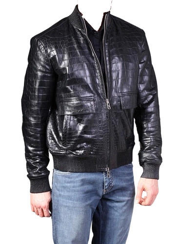 Veste luxe cuir croco - veste,