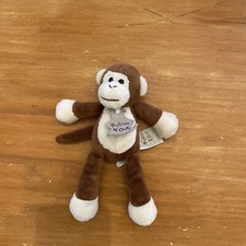 Doudou Peluche Histoire D’ours Singe Marron Beige 18 Cm