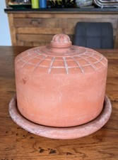 Ancien Beurrier Breton En Terre Cuite Vintage - Bretagne