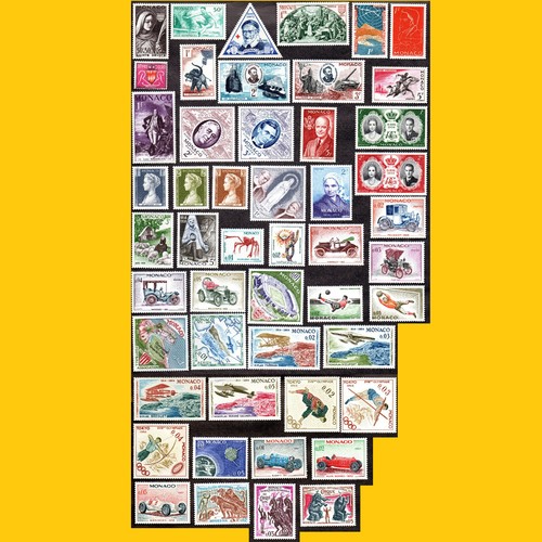 Lot timbres poste monaco - lot, 50