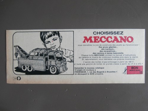 Publicité meccano camion - meccano,