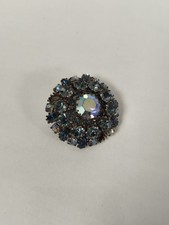 Broche vintage signée ronde