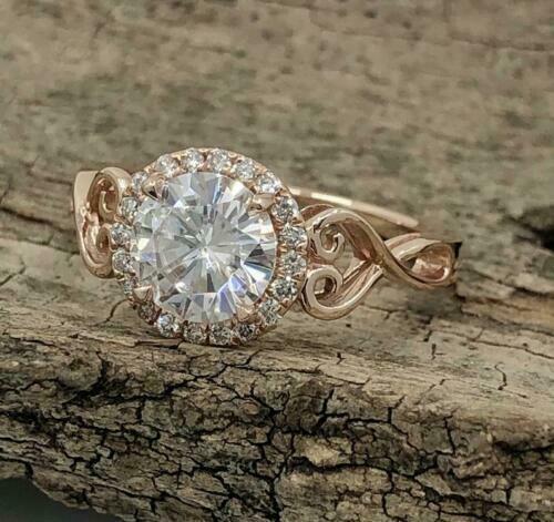 Bague mariage halo diamant - de,