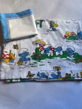 Parure Drap 1 Place + Taie D’oreiller Schtroumpfs Vintage