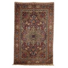Tapis Ancien Asiatique Coton