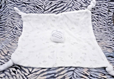 ?ORCHESTRA DOUDOU PETIT CALIN BLANC GRIS COUSSIN PLUME 32/32CM OCCASION TBE