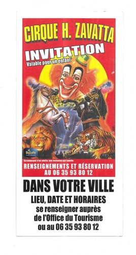 Flyer cirque zavatta - zavatta,