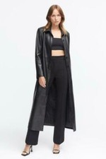 Manteau Trench En Cuir Souple