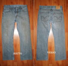 JEANS LEVIS 507 "Bootcut" W33 L32 (FR t43)  bleu gris délavé 1204 (Levis 512)