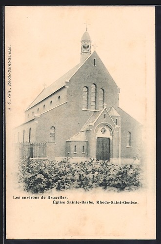 Cpa bruxelles église - bruxelles,,