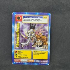 Carte Digimon mammothmon Jd-46 niveau ultime 1er Edition Bandai 1999