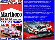ANEXO DECAL 1/43 TOYOTA CELICA