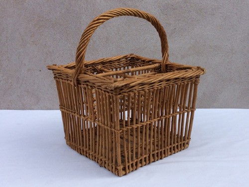 Porte bouteilles osier - ,