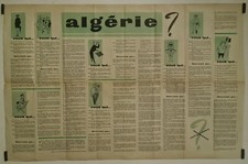 Algérie ?	Circa 1950 Affiche Originale Politique Colonie