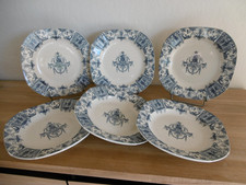 SIX ASSIETTES CREUSES FAIENCE