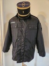 ANCIEN ENSEMBLE VESTE MICROPOREUSE  + KEPI ADJUDANT CHEF - ECOLE DE GENDARMERIE