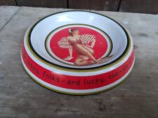 cendrier ancien publicitaire vide poche Américain Lucky strike ww2