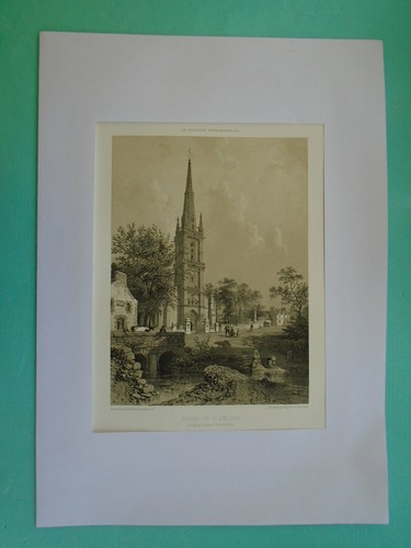 Lithographie la bretagne - la,