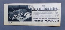 PUBLICITE ANCIENNE ADVERT CLIPPING 111017 JEUX LA GENTIHOMMIÈRE PIERRES MAGIQUES