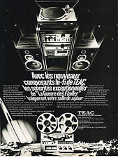 PUBLICITE ADVERTISING  1979   TEAC   hi-fi