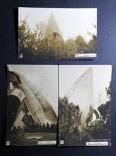Cartes postales Allemandes 14/18 WW1 crash du dirigeable français Thunny Alsace