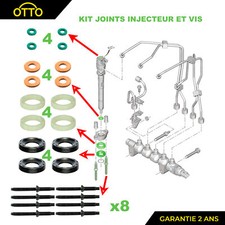 Kit Joint Injecteur 1.6 HDi pour Citroen Berlingo C3, C3 Picasso, C4, C4 Picasso