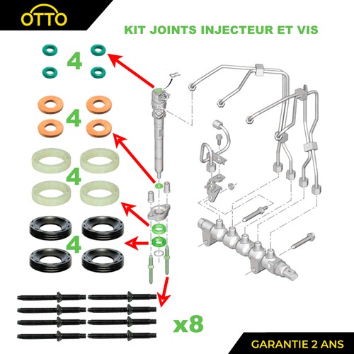 Kit joint injecteur hdi - kit, 1.6