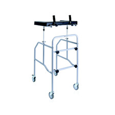 Mopedia Déambulateur à 4 roues anti-bras Clik RP755T pour personnes âgées Gris