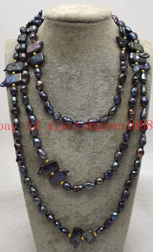 Long natural 8mm - black, white