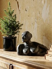 Buste de femme céramique XXe