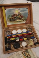ancienne boîte coffret peinture peintre 1915 deb XX collection french paint box