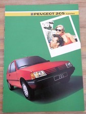 BROCHURE 1985 PEUGEOT 205 3