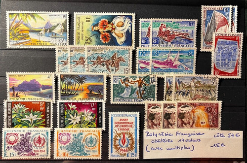Timbres polynesie francaise - timbres,
