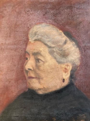Belle peinture huile portrait - belle,