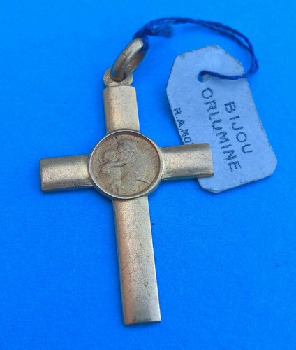 Ancienne croix plaqué or - ancienne,