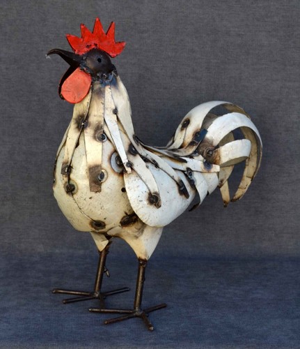 Coq métal recyclé - recyclé,