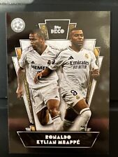 topps deco 24/25  then & now ronaldo Nazario R9 & mbappe Real Madrid Legends