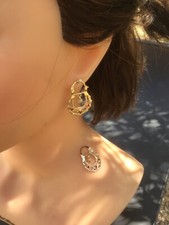 SAVOYARD BOUCLES D’OREILLES STYLE CRÉOLE ENFANT DE HAUTE QUALITÉ FEMME  N’º 008
