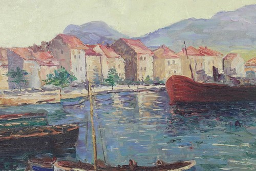 Ancienne huile sur toile