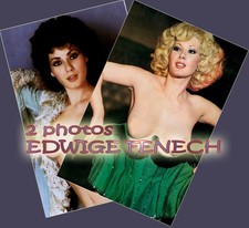 2 PHOTOS -  Edwige FENECH  -  410-20 -   15x21cm   (6" x 8,5")